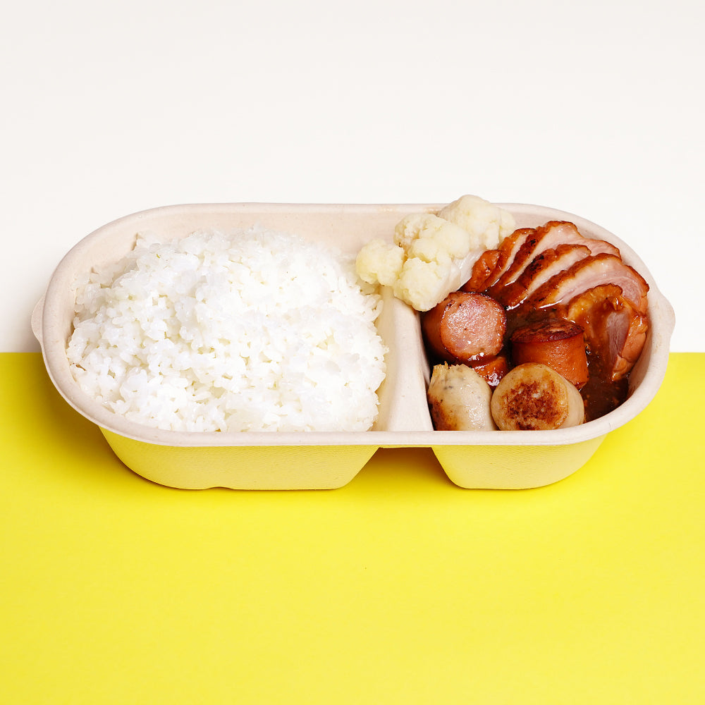 德國什香腸煙鴨胸飯【可自選汁水/飯或意粉】
