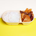 王牌巨無霸雜扒飯（豬扒、牛扒、芝士腸）【可自選汁水/飯或意粉】