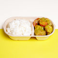 青咖喱雞飯