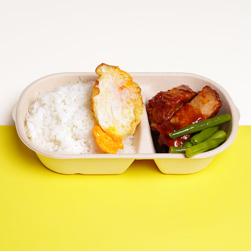 BBQ豬肋骨煎蛋飯
