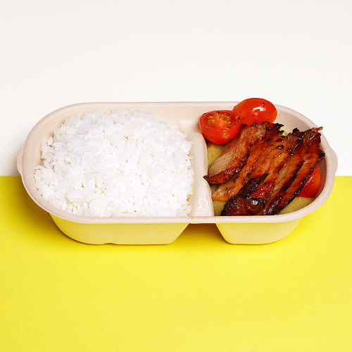 青咖哩豬頸肉飯